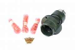 Circular module connector socket